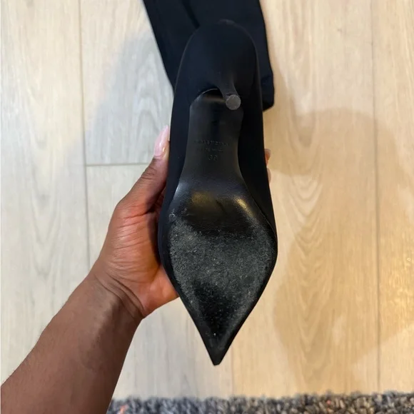 Balenciaga Black Over-the-Knee Boots - Picture 2 of 4